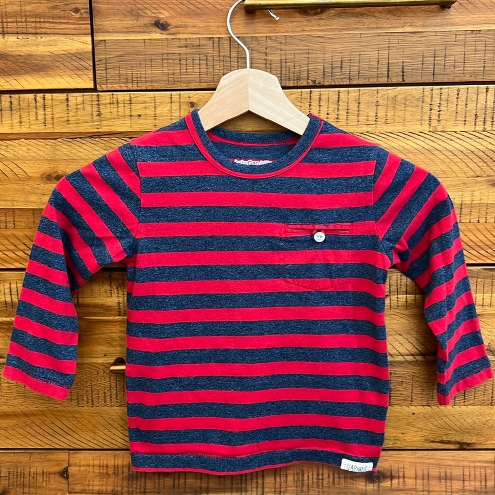 GAP Boys Striped Long Sleeve Shirt